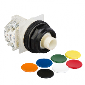 9001SKR2UH13 - PUSHBUTTON 600VAC 10AMP 30MM SK +OPTIONS, Schneider Electric