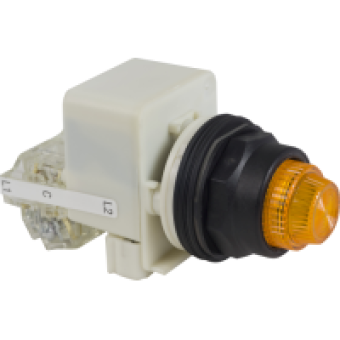 9001SKT1A31 - PILOT LIGHT 120VAC 30MM SK +OPTIONS, Schneider Electric