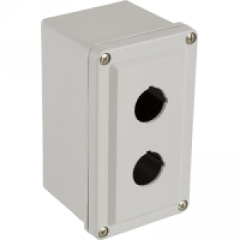 9001SKY2 - empty control station - 9001SK - plastic - 2 cut-outs Ø 30, Schneider Electric
