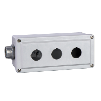 9001SKY3 - empty control station - 9001SK - plastic - 3 cut-outs Ø 30, Schneider Electric