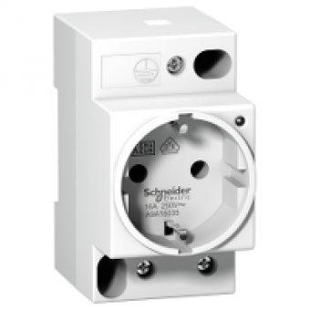 A9A15035 - DIN socket iPC-2P+E -16A-250VAC- VDE 0620 -german std-with volt.pres.indic.light, Schneider Electric A9A15035 - DIN socket iPC-2P+E -16A-250VAC- VDE 0620 -german std-with volt.pres.indic.light, Schneider Electric