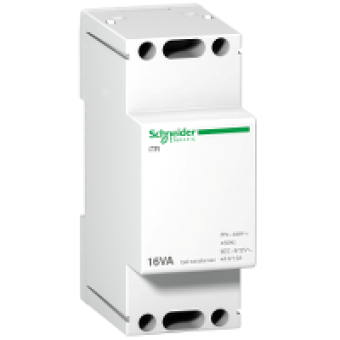 A9A15212 - Acti 9 modular bell transfomer iTR - 230 V 50..60 Hz - output 8..12 V - 16 VA, Schneider Electric