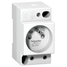 A9A15306 - DIN socket iPC - 2P+E - 16A - 250VAC - NFC 15100 - french std, Schneider Electric