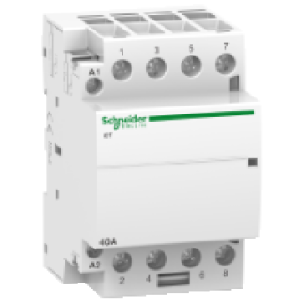 A9C20844 - contactor iCT - 4 poles - 4 NO - 40 A - 220..240 V AC, Schneider Electric