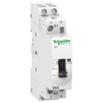 A9C21132 - iCT 25A 2NO 24V 50Hz MO contact, Schneider Electric