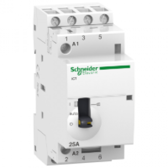 A9C21134 - iCT 25A 4NO 24V 50Hz MO contact, Schneider Electric
