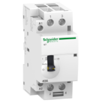 A9C21842 - iCT 40A 2NO 220...240V 50Hz MO contact, Schneider Electric