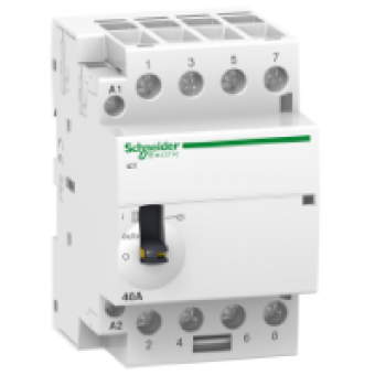 A9C21844 - iCT 40A 4NO 220...240V 50Hz MO contact, Schneider Electric
