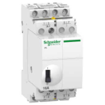 A9C30114 - impulse relay iTL - 4P - 4 NO - 16A - coil 12 VDC - 24 VAC 50/60Hz, Schneider Electric