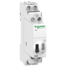 A9C30315 - impulse relay iTLI - 2P - 1NO+1NC - 16A - coil 130 VAC 50/60Hz- 48 VDC , Schneider Electric