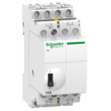 A9C30814 - impulse relay iTL - 4P - 4 NO - 16A - coil 110 VDC - 230...240 VAC 50/60Hz, Schneider Electric