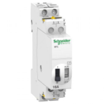 A9C32816 - extension iETL iTL 16- 2P - 1C/O+1NO -16A - coil 110VDC - 230...240V AC 50/60Hz, Schneider Electric