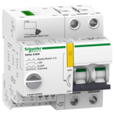 A9C62225 - Reflex iC60N Ti24 25 A 2P curve C integrated control MCB, Schneider Electric
