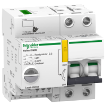 A9C62225 - Reflex iC60N Ti24 25 A 2P curve C integrated control MCB, Schneider Electric A9C62225 - Reflex iC60N Ti24 25 A 2P curve C integrated control MCB, Schneider Electric