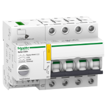 A9C62425 - Reflex iC60N Ti24 25 A 4P curve C integrated control MCB, Schneider Electric