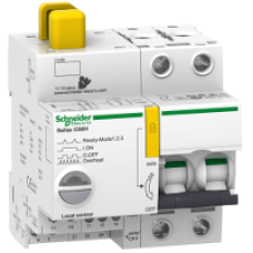 A9C66216 - Reflex iC60H Ti24 16 A 2P curve D integrated control MCB, Schneider Electric