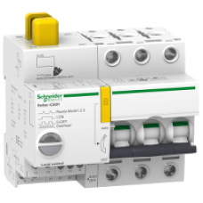 A9C66325 - Reflex iC60H Ti24 25 A 3P curve D integrated control MCB, Schneider Electric