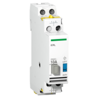 A9E15542 - Changeover relay extension iERL 10A 2P Uc 12VAC Ue 250VAC , Schneider Electric