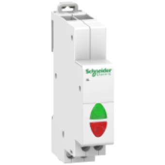 A9E18325 - Acti9 iIL double indicator light - Green/Red - 110-230 Vac, Schneider Electric