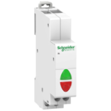 A9E18328 - Acti9 iIL double indicator light - White/White - 110-230 Vac, Schneider Electric