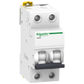 A9K24202 - miniature circuit breaker - iK60N - 2P - 2 A - C curve, Schneider Electric