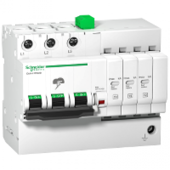 A9L16296 - iQuick PRD20r modular surge arrester - 3 poles - 350V - with remote transfer, Schneider Electric