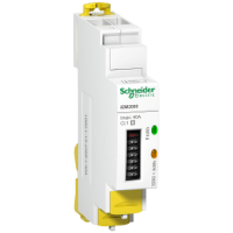 A9MEM2000 - modular single phase power meter iEM2000 - 230V - 40A, Schneider Electric A9MEM2000 - modular single phase power meter iEM2000 - 230V - 40A, Schneider Electric