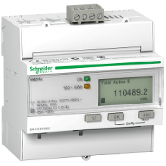 A9MEM3165 - iEM3165 energy meter - 63 A - BACnet - 1 digital I - 1 digital O - multi-tariff, Schneider Electric