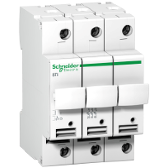A9N15655 - Acti 9 - fuse-disconnector STI - 3 poles - 10 A - for fuse 8.5 x 31.5 mm, Schneider Electric A9N15655 - Acti 9 - fuse-disconnector STI - 3 poles - 10 A - for fuse 8.5 x 31.5 mm, Schneider Electric