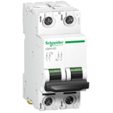 A9N61537 - miniature circuit breaker - C60H - 2 poles - 40 A - C curve, Schneider Electric