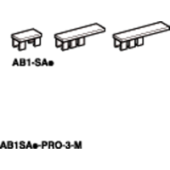 AB1SA1 - blank clip-on marker - 4.5 x 8.3 mm - for terminal block, Schneider Electric