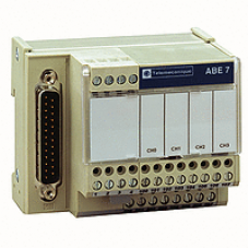 ABE7CPA410 - connection sub-base ABE7 - for distribution of 4 analog channels protected, Schneider Electric