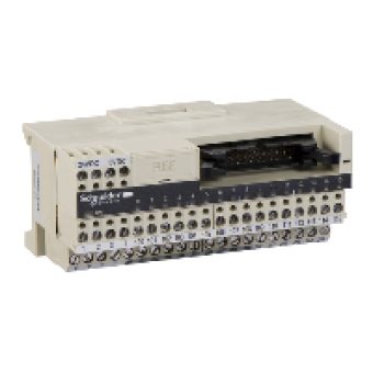 ABE7H16C21 - passive connection sub-base ABE7 - 16 inputs or outputs - Led, Schneider Electric