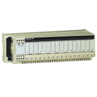 ABE7H16F43 - passive connection sub-base ABE7 - 16 outputs - fuses - Led - isolator, Schneider Electric