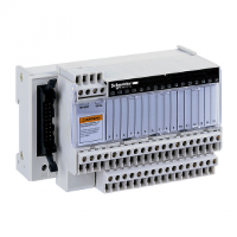 ABE7H16R21 - passive connection sub-base ABE7 - 16 inputs or outputs - Led, Schneider Electric