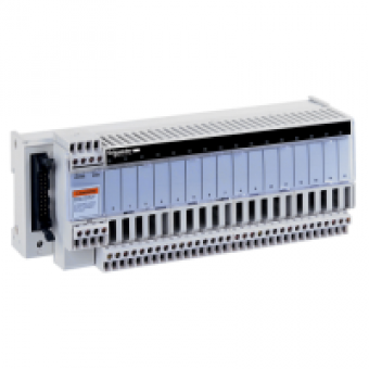 ABE7P16T230 - sub-base for plug-in relay ABE7 - 16 channels - relay 10 mm, Schneider Electric