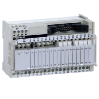 ABE7R16M111 - sub-base - soldered electromechanical relays ABE7 - 16 channels - relay 5 mm, Schneider Electric