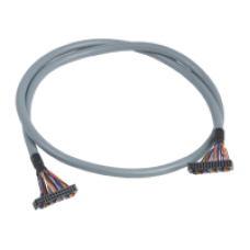 ABFT20E100 - discrete I/O connecting cable - 1 m - for modular base controller, Schneider Electric