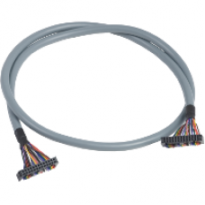 ABFT26B100 - discrete I/O connecting cable - 1 m - for modular base controller, Schneider Electric