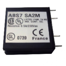 ABS7SA2M - plug-in solid state relay - 10 mm - output - 24..240 V AC - 0.5 A, Schneider Electric