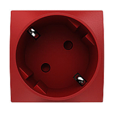 ALB45286 - Altira - 1 SO - 2P+E tamperproof & shutt. - side earth - red, Schneider Electric