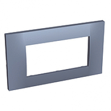 ALB45744 - Altira - cover frame - 2 inserts 1 gang horizontal - slate blue, Schneider Electric