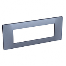 ALB45746 - Altira - cover frame - 3 inserts 1 gang horizontal - slate blue, Schneider Electric