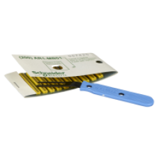 AR1MA01 - yellow clip-in marker numeric character 0 to 9 - 10 sets of 200, Schneider Electric