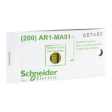 AR1MB01Y - yellow clip-in marker symbolic character Y - set of 200, Schneider Electric