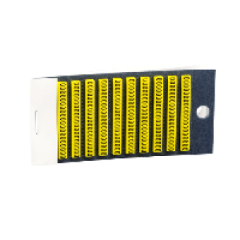AR1MC013 - orange clip-in marker numeric character 3 - set of 200, Schneider Electric
