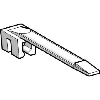 AR1SC02 - clip-on marker tag holder for 1..1.5 mm² cable - set of 100, Schneider Electric