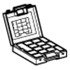 AT1HB2 - storage case for cable ends and cutting/stripping tool, Schneider Electric