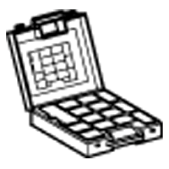 AT1HB2 - storage case for cable ends and cutting/stripping tool, Schneider Electric