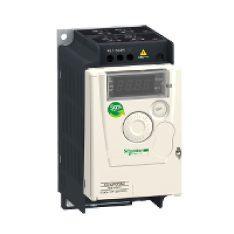 ATV12P075M2 - variable speed drive ATV12 - 0.75kW - 1hp - 200..240V - 1ph - on base plate, Schneider Electric